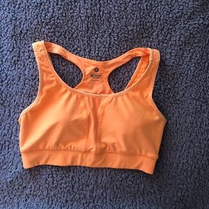 Orange sports bra